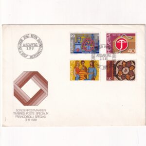 Szwajcaria SW 1200-1203 FDC Rocznice