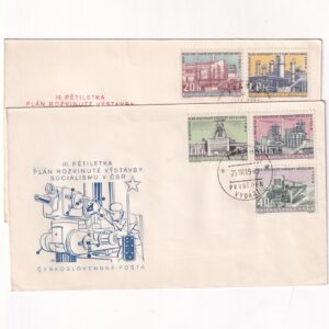 Czechosłowacja SW 1208-1209 FDC Plan Pięcioletni