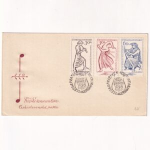 Czechosłowacja SW 1262-1264 FDC Konserwatorium Praskie