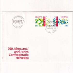 Szwajcaria SW 1415-1416 FDC 700. rocznica Konfederacji