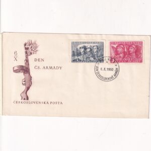 Czechosłowacja SW 623-624 FDC Dzień Armii