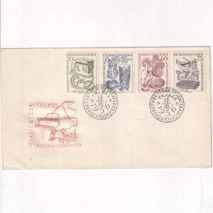 Czechosłowacja SW 951-954 FDC Produkty czechosłowackie