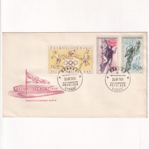 Czechosłowacja SW 962-964 FDC Sport w 1956