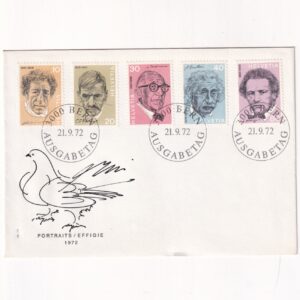 Szwajcaria SW 973-977 FDC Portrety