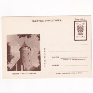 Fi 205b IX całostka pocztowa Cp 1000-lecie Państwa Polskiego - Olsztyn