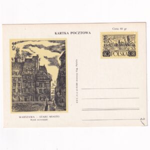 Fi 210a IV całostka pocztowa Cp Warszawa - Stare Miasto - Rynek Staromiejski