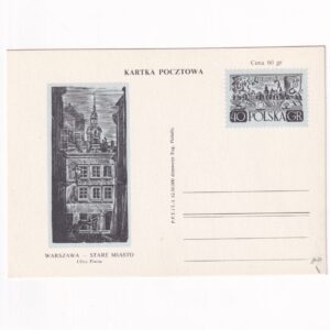 Fi 210b I całostka pocztowa Cp Warszawa - Stare Miasto - Ulica Piwna