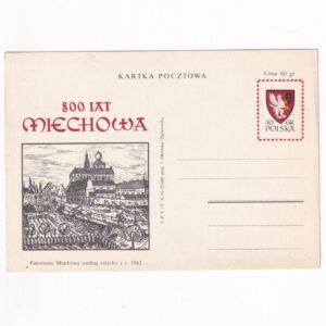 Fi 225 całostka pocztowa Cp 800-lecie Miechowa