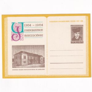 Fi 249 całostka pocztowa Cp 600-lecie Uniwersytetu Jagiellońskiego