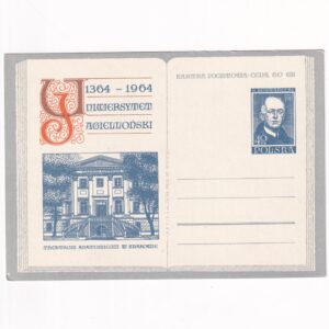 Fi 250 całostka pocztowa Cp 600-lecie Uniwersytetu Jagiellońskiego