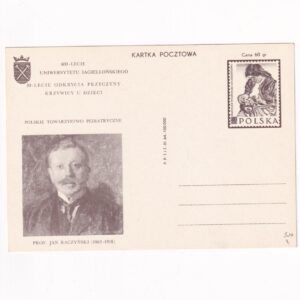 Fi 257 całostka pocztowa Cp 600-lecie UJ oraz 50-lecie odkrycia przyczyny powstawania krzywicy u dzieci