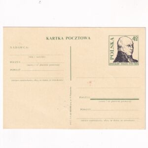 Fi 273 całostka pocztowa Cp Stanisław Staszic