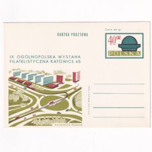 Fi 276 całostka pocztowa Cp Wystawa Filatelistyczna "Katowice 65"