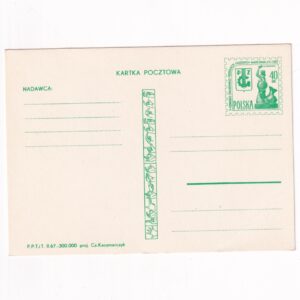 Fi 334 całostka pocztowa Cp Kongres Światowej Federacji Głuchych