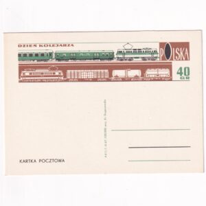 Fi 342 całostka pocztowa Cp Dzień Kolejarza