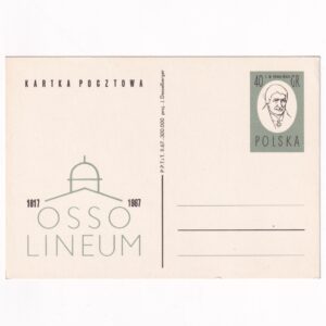 Fi 343 całostka pocztowa Cp 150-lecie "Ossolineum"