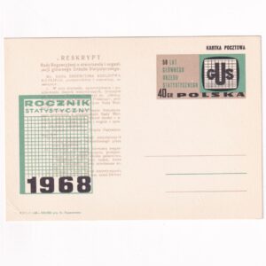 Fi 365 całostka pocztowa Cp 50-lecie GUS