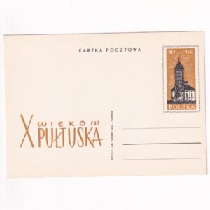 Fi 371 całostka pocztowa Cp 1000-lecie Pułtuska