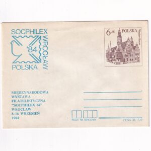 Fi 77 N koperta Ck "Socphilex 84" Wrocław nadruk