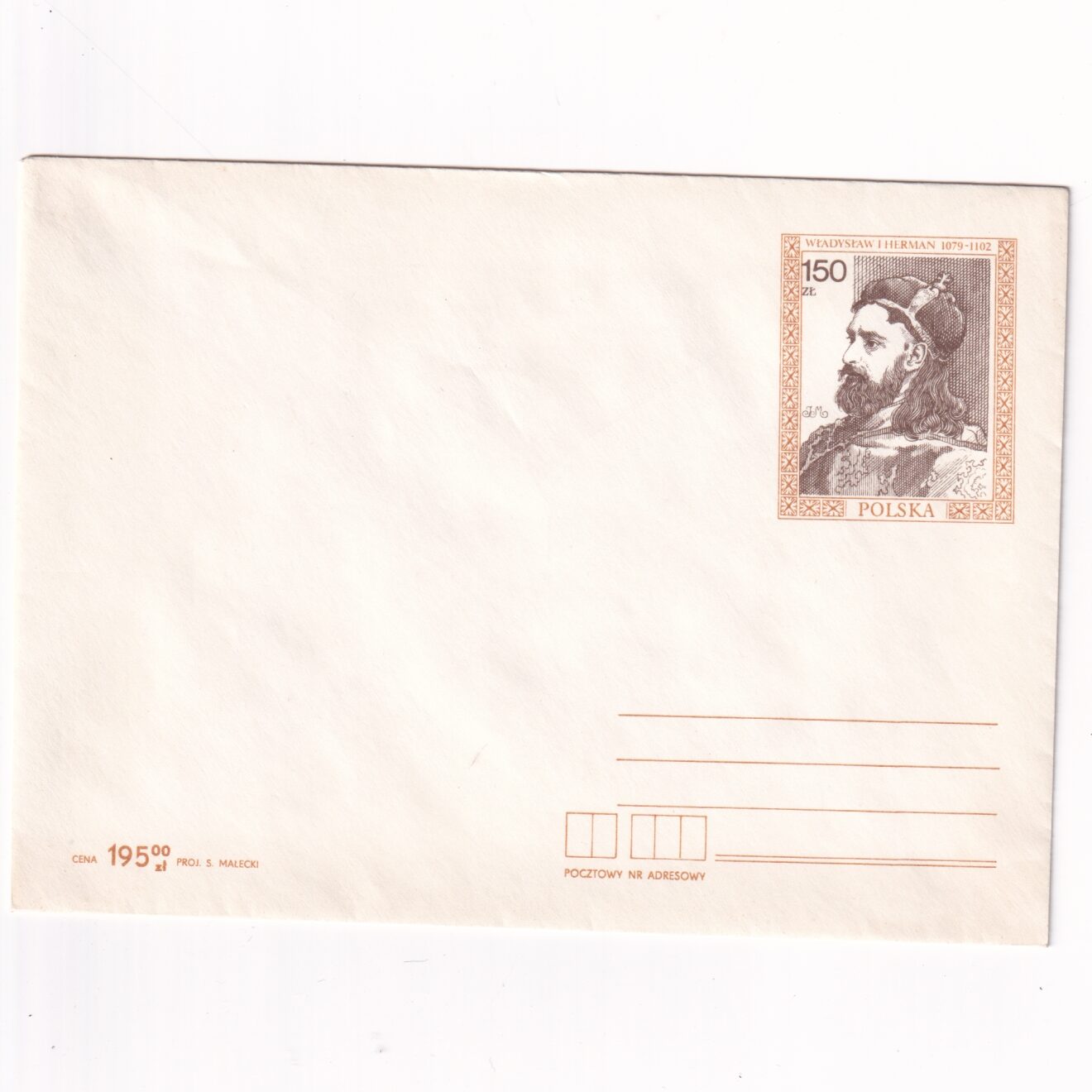 Fi 86 koperta Ck "Poczet królów i książąt polskich" - Władysław Herman