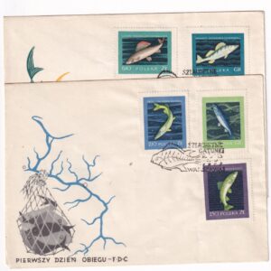 Fi 906-910 FDC Szlachetne gatunki ryb