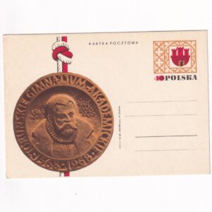 Fi 389 całostka pocztowa Cp 400-lecie Toruńskiego Gimnazjum Akademickiego