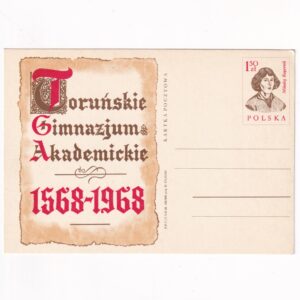 Fi 390 całostka pocztowa Cp 400-lecie Toruńskiego Gimnazjum Akademickiego