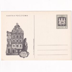 Fi 398 całostka pocztowa Cp Toruń - turystyka