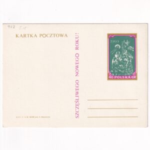 Fi 402 całostka pocztowa Cp Karta noworoczna