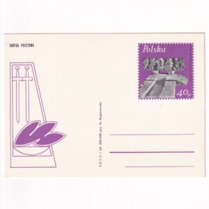 Fi 421 całostka pocztowa Cp Odsłonięcie Pomnika Ku Czci Pomordowanych w Majdanku