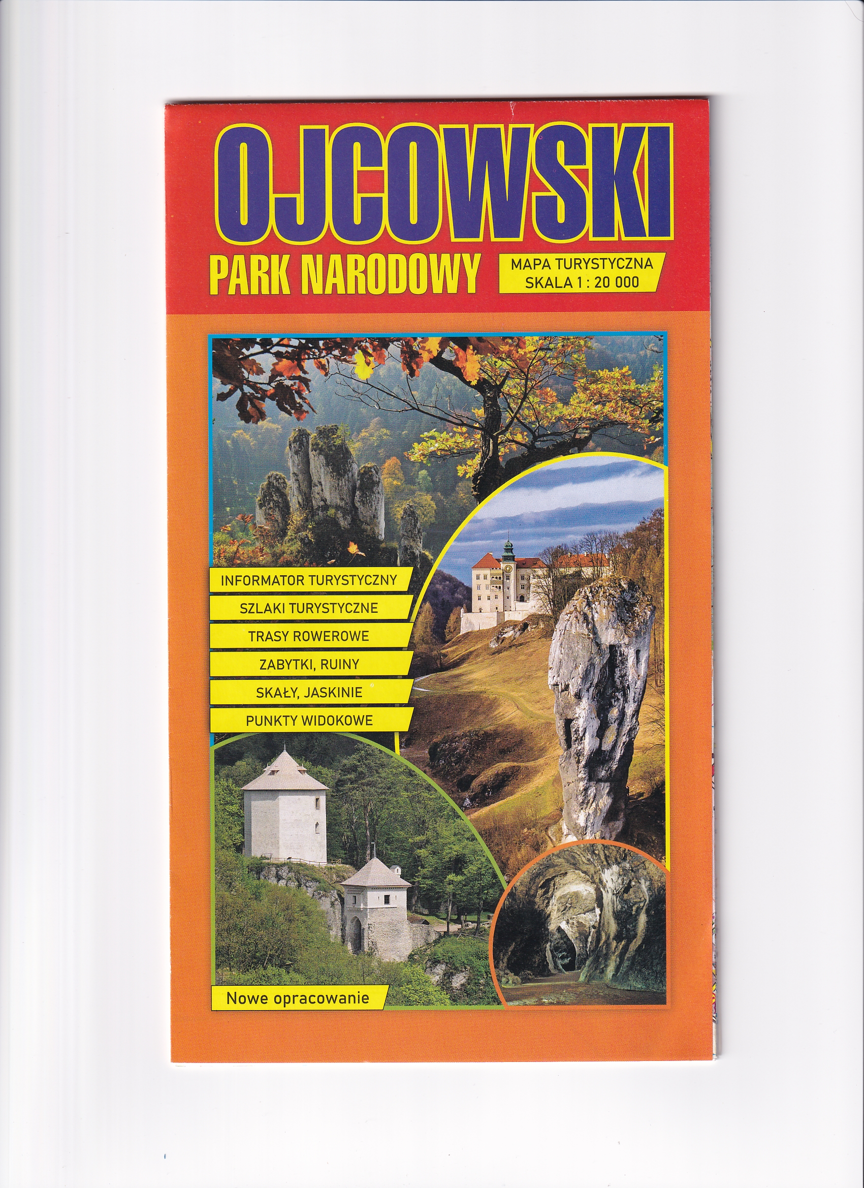 Ojcowski Park Narodowy - papierowa mapa turystyczna