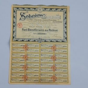 AKCJA SOBNIOW POUR L'ETUDE ET L'EXPLOITATION DE GISMENTS PETROLIFERES OBLI-07