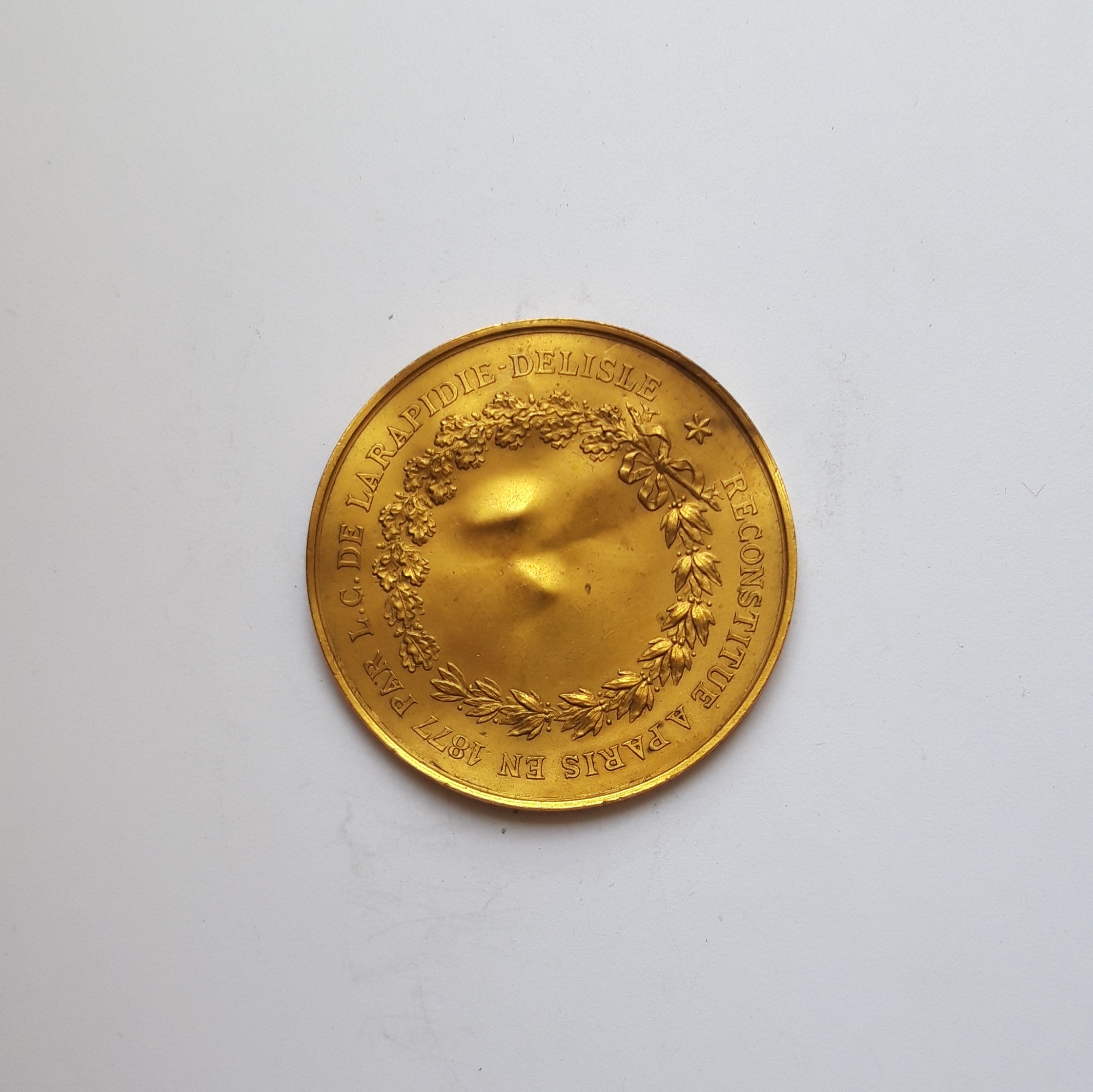 MEDAL RECONSTITUTE EN 1877 PAR L.C. DE LARAPIDIE-DELISLE MED-41