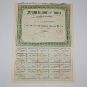 AKCJA COMPAGNIE PARISIENNE DE FONDERIE OBLI-26