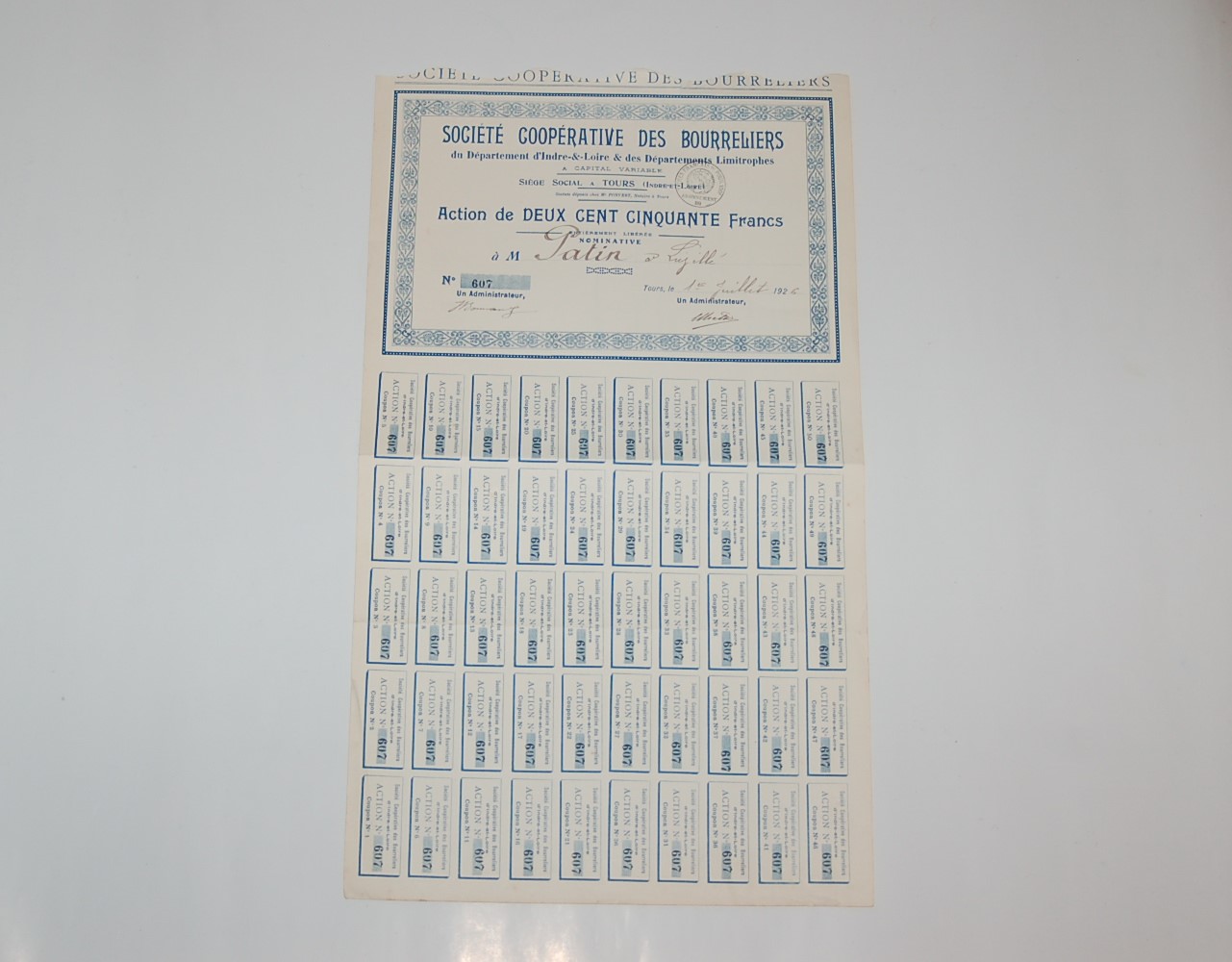 AKCJA SOCIETE COOPERATIVE DES BOURRELIERS OBLI-30