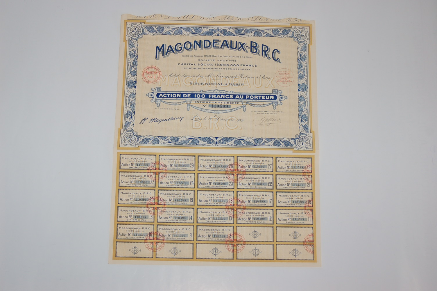 AKCJA MAGONDEAUX - B.R.C. OBLI-43