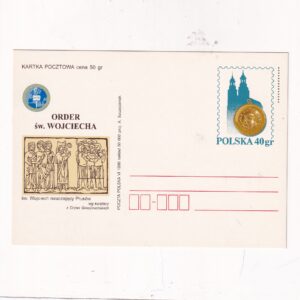 Fi 1127 całostka pocztowa Cp Order Św.Wojciecha