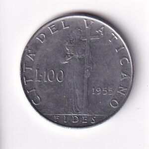 WATYKAN PIUS XII 100 LIRÓW ROK 1955