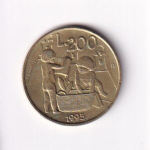 SAN MARINO. 200 LIRÓW ROK 1995