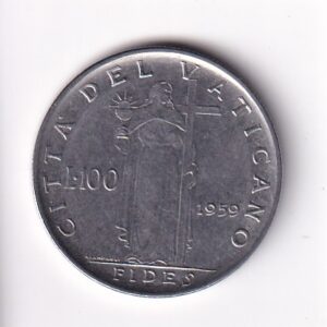 WATYKAN JAN XXIII 100 LIRÓW ROK 1959