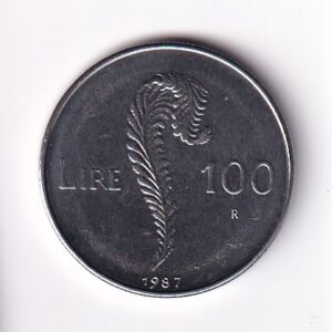 SAN MARINO. 100 LIRÓW ROK 1987