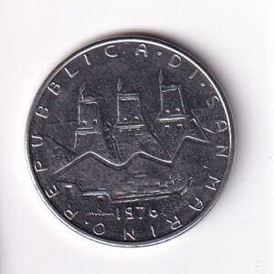 SAN MARINO. 100 LIRÓW ROK 1976