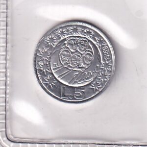 SAN MARINO UNC 5 LIRÓW ROK 1973