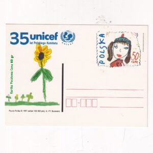 Fi 1165 całostka pocztowa Cp 35 lat Polskiego Komitetu UNICEF