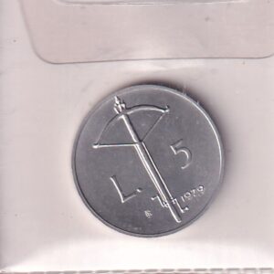 SAN MARINO UNC 5 LIRÓW ROK 1979