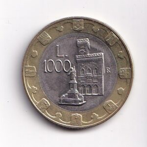 SAN MARINO. 1000 LIRÓW ROK 1997