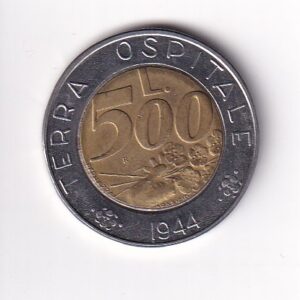 SAN MARINO. 500 LIRÓW ROK 1991