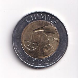 SAN MARINO. 500 LIRÓW ROK 1998