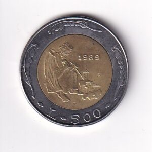 SAN MARINO. 500 LIRÓW ROK 1989