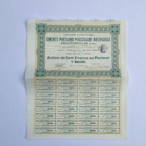 AKCJA COMPAGNE FRANCO-RUSSE CIMENTS PORTLAND POUZZOLANE ARTIFICIELS OBLI-18